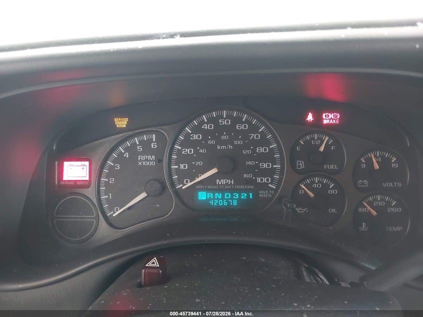 2002 Gmc SIERRA VIN 2GTEC19V621106364 IAAI salvage auction — NORMAL WEAR, Clear (Florida), sold $400 on 2026-07-31 (photo 7)