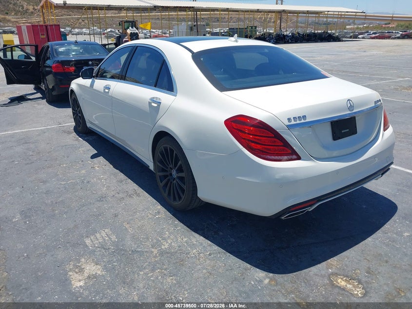 2016 Mercedes-benz S-klasse VIN WDDUG8CB0GA227210 IAAI salvage auction — RIGHT REAR, Salvage Title, sold $15,900 on 2026-08-12 (photo 3)