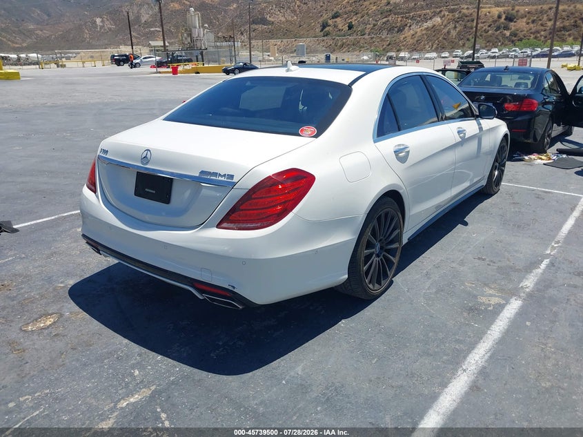 2016 Mercedes-benz S-klasse VIN WDDUG8CB0GA227210 IAAI salvage auction — RIGHT REAR, Salvage Title, sold $15,900 on 2026-08-12 (photo 4)