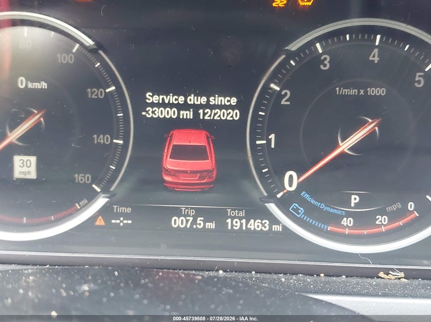 2014 BMW 7er VIN WBAYE8C55ED134882 IAAI salvage auction — NORMAL WEAR, Clear (Florida), sold $1,150 on 2026-08-04 (photo 7)