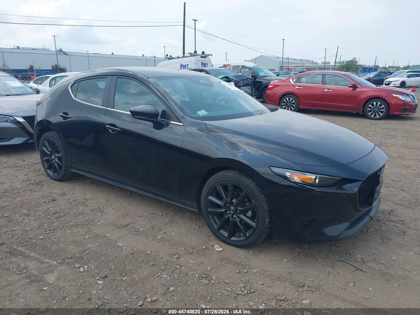 2024 Mazda 3 VIN JM1BPAKM8R1722365 IAAI salvage auction — LEFT FRONT, Clear (New York), sold $11,600 on 2026-08-01 (photo 1)
