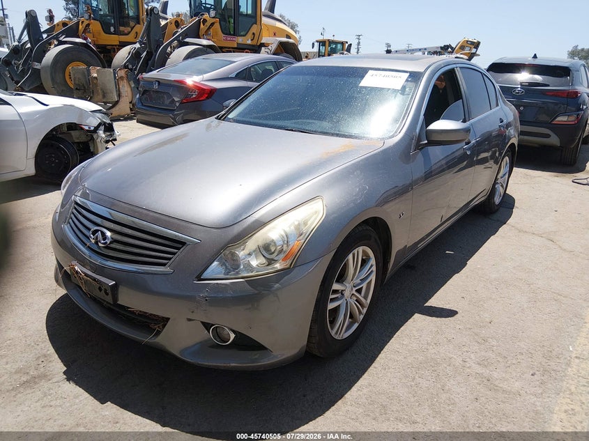 2015 Infiniti Q40 VIN JN1CV6AP6FM502982 IAAI salvage auction — WATER/FLOOD, Salvage (California), sold $1,150 on 2026-08-03 (photo 2)