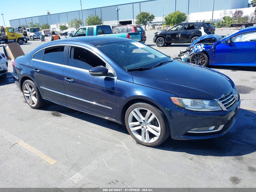 2013 Volkswagen Passat cc VIN WVWRP7AN1DE502885 IAAI salvage auction — NORMAL WEAR, App For Dup Salv Title - Dealer (California), sold $275 on 2026-08-10 (photo 1)