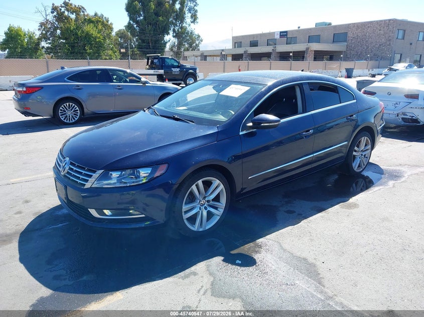 2013 Volkswagen Passat cc VIN WVWRP7AN1DE502885 IAAI salvage auction — NORMAL WEAR, App For Dup Salv Title - Dealer (California), sold $275 on 2026-08-10 (photo 2)