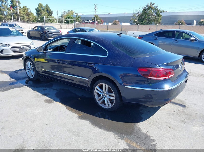 2013 Volkswagen Passat cc VIN WVWRP7AN1DE502885 IAAI salvage auction — NORMAL WEAR, App For Dup Salv Title - Dealer (California), sold $275 on 2026-08-10 (photo 3)