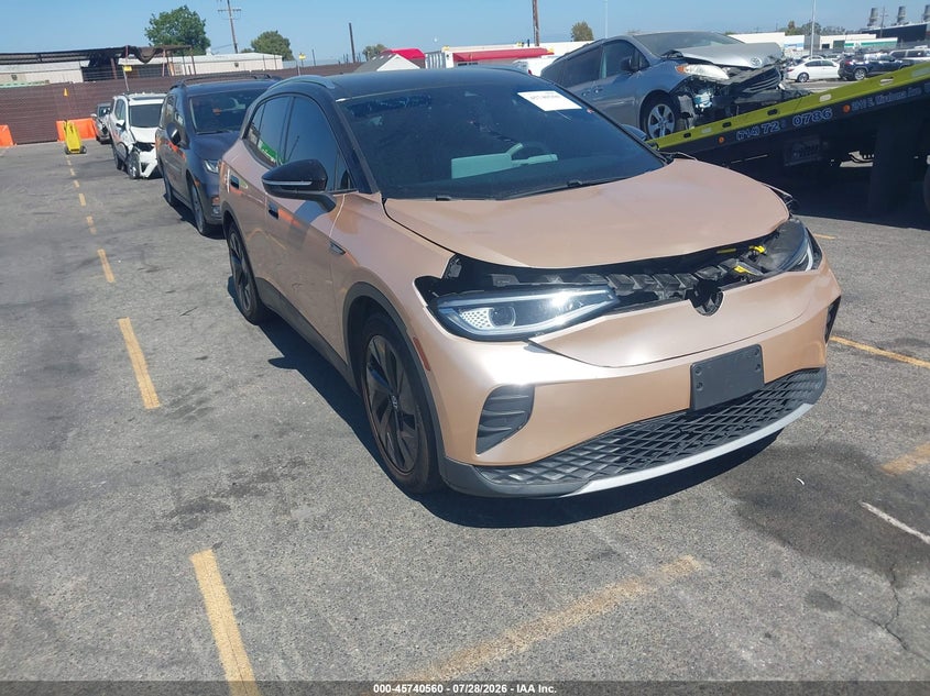 2021 Volkswagen Id.4 VIN WVGDMPE2XMP012237 IAAI salvage auction — FRONT END, Wait Title, sold $7,700 on 2026-08-26 (photo 1)