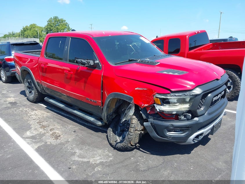 2020 Ram 1500 VIN 1C6RRELT8LN294603 IAAI salvage auction — RIGHT FRONT, Salvage Title, sold $10,900 on 2026-08-29 (photo 1)