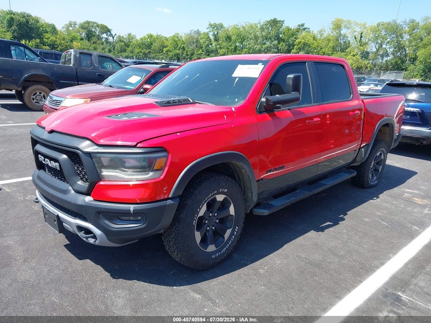 2020 Ram 1500 VIN 1C6RRELT8LN294603 IAAI salvage auction — RIGHT FRONT, Salvage Title, sold $10,900 on 2026-08-29 (photo 2)