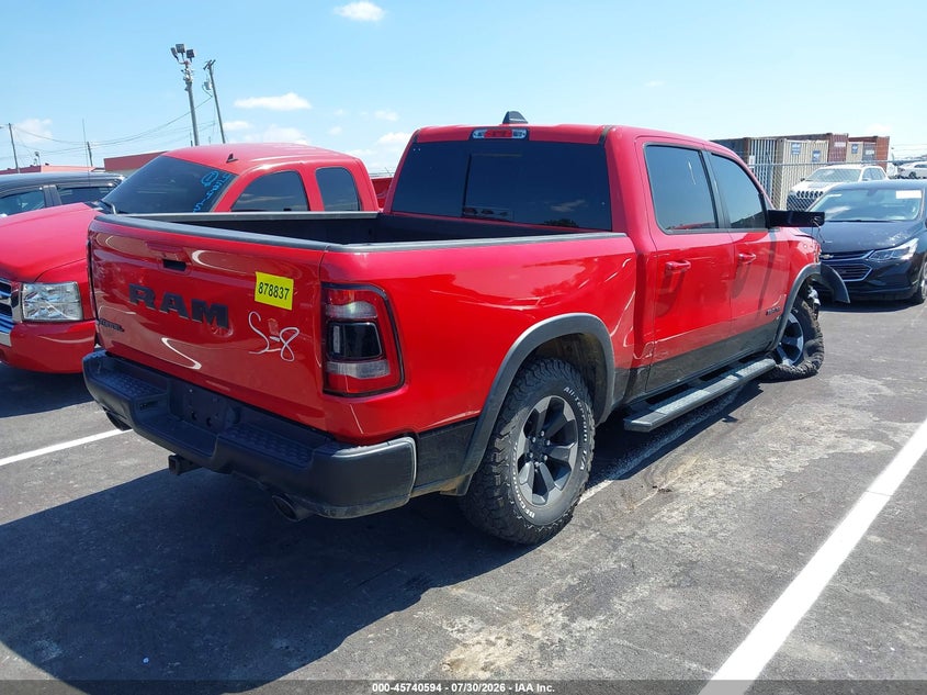 2020 Ram 1500 VIN 1C6RRELT8LN294603 IAAI salvage auction — RIGHT FRONT, Salvage Title, sold $10,900 on 2026-08-29 (photo 4)