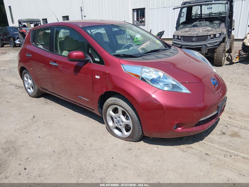 2011 Nissan Leaf VIN JN1AZ0CP4BT006424 IAAI salvage auction — NORMAL WEAR, Original (Vermont), sold $25 on 2026-07-30 (photo 1)