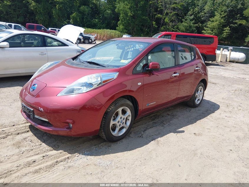 2011 Nissan Leaf VIN JN1AZ0CP4BT006424 IAAI salvage auction — NORMAL WEAR, Original (Vermont), sold $25 on 2026-07-30 (photo 2)