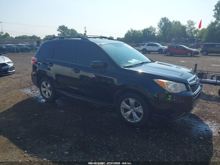 2014 Subaru Forester VIN JF2SJAGC2EH545901 IAAI salvage auction — REAR END, Salvage Title, sold $1,650 on 2026-08-20 (photo 1)