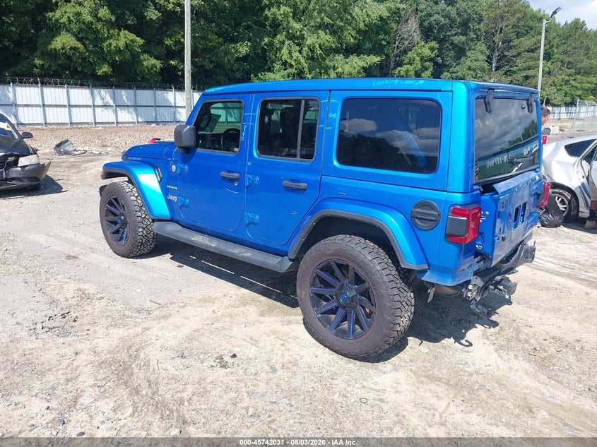 2022 Jeep Wrangler / VIN 1C4HJXEG5NW247923 IAAI salvage auction — REAR END, Salvage (South Carolina), sold $16,400 on 2026-09-03 (photo 3)