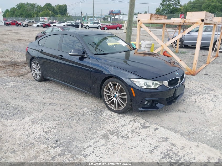 2016 BMW 4er VIN WBA4A9C53GG504874 IAAI salvage auction — UNKNOWN, Wait Title, sold $2,450 on 2026-08-21 (photo 1)