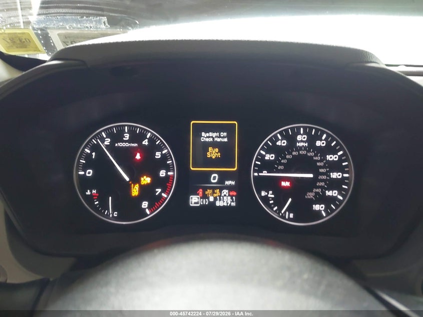 2026 Subaru Xv VIN 4S4GUHD61T3739912 IAAI salvage auction — FRONT END, Salvage Title, sold $8,250 on 2026-09-17 (photo 7)