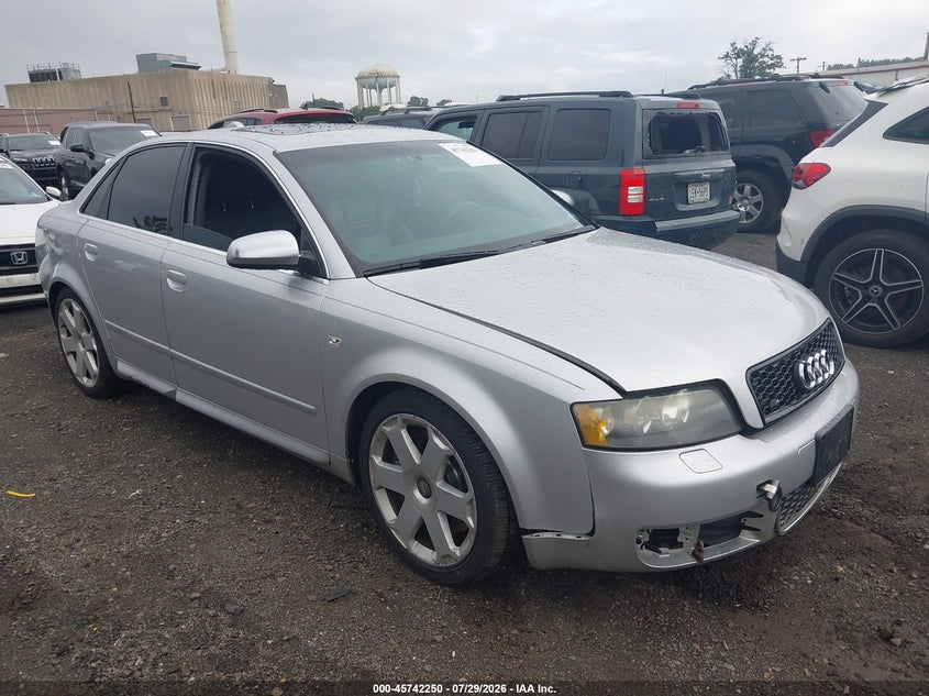 2004 Audi S4 VIN WAUPL68E44A290040 IAAI salvage auction — FRONT END, Salvage (New Jersey), sold $900 on 2026-09-12 (photo 1)
