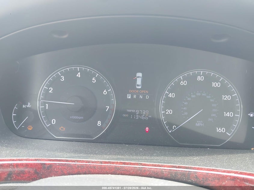 2013 Hyundai Equus VIN KMHGH4JH9DU063028 IAAI salvage auction — NORMAL WEAR, Clear-Dealer Only (North Carolina), sold $900 on 2026-08-23 (photo 7)