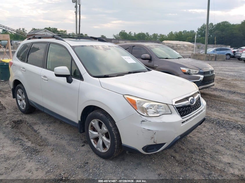 2015 Subaru Forester VIN JF2SJADC1FH482313 IAAI salvage auction — NORMAL WEAR, Clear (North Carolina), sold $1,300 on 2026-07-31 (photo 1)