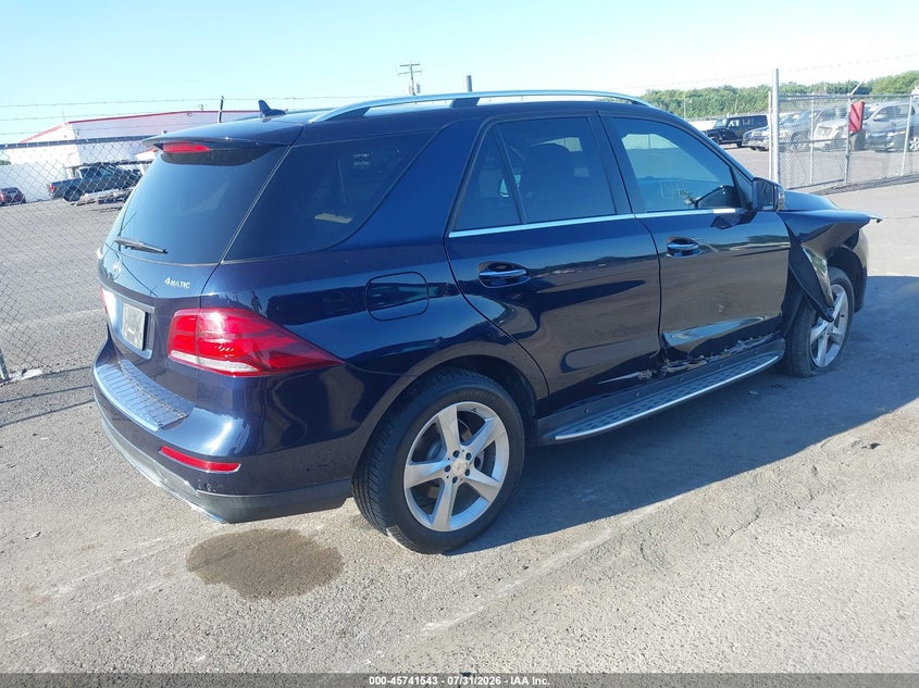 2016 Mercedes-benz Gle VIN 4JGDA0EB7GA671030 IAAI salvage auction — RIGHT FRONT, Salvage Title, sold $8,000 on 2026-08-21 (photo 4)