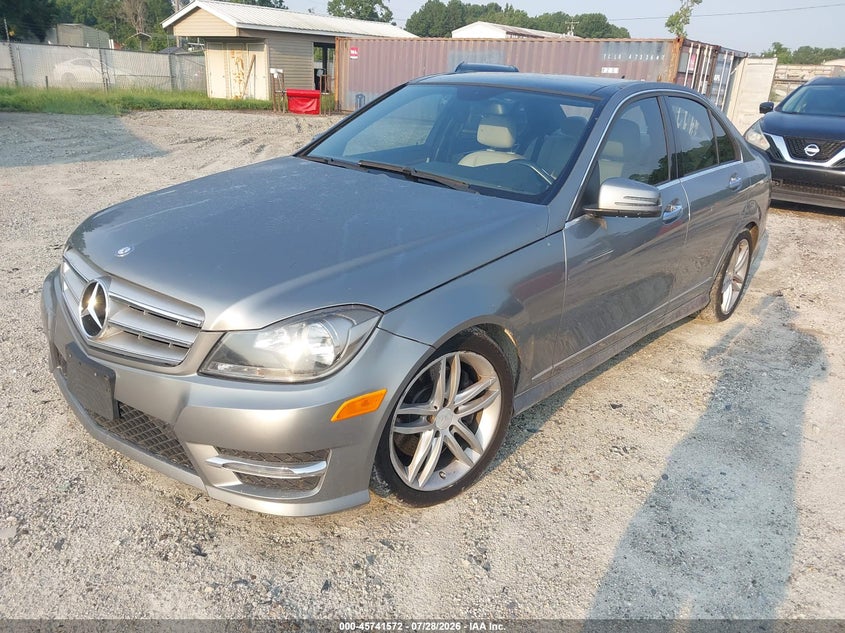 2013 Mercedes-benz C class VIN WDDGF8AB5DR283840 IAAI salvage auction — STORM DAMAGE, Repossession Paperwork (Georgia), sold $1,250 on 2026-08-04 (photo 2)