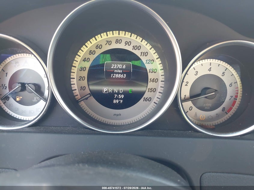 2013 Mercedes-benz C class VIN WDDGF8AB5DR283840 IAAI salvage auction — STORM DAMAGE, Repossession Paperwork (Georgia), sold $1,250 on 2026-08-04 (photo 7)
