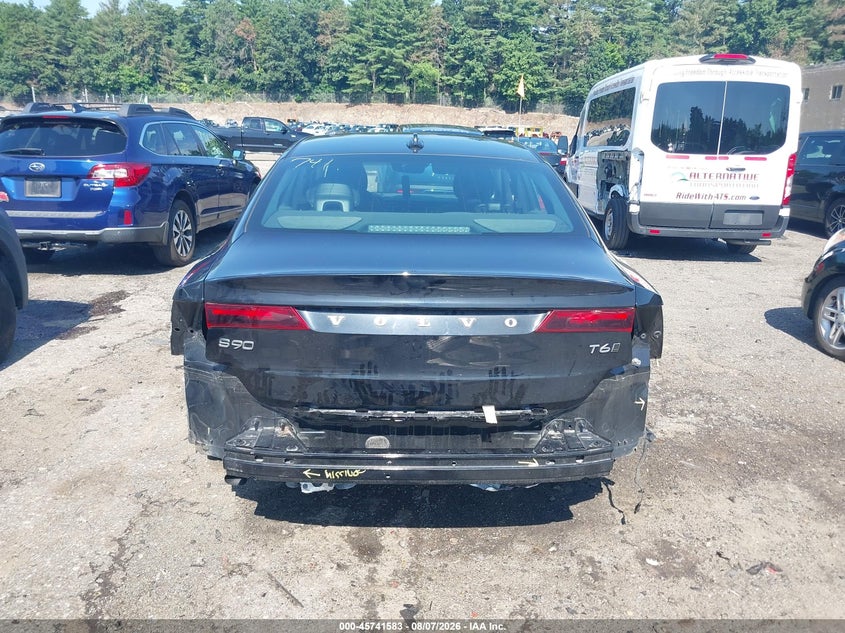 2018 Volvo S90 VIN LVY992MK1JP036639 IAAI salvage auction — FRONT & REAR, Salvage (Massachusetts), sold $3,750 on 2026-09-01 (photo 6)