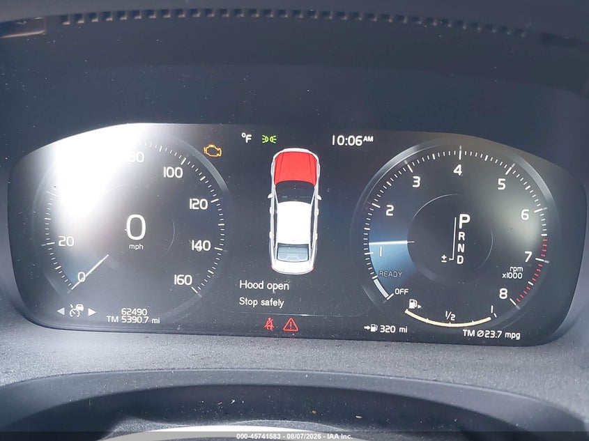 2018 Volvo S90 VIN LVY992MK1JP036639 IAAI salvage auction — FRONT & REAR, Salvage (Massachusetts), sold $3,750 on 2026-09-01 (photo 7)