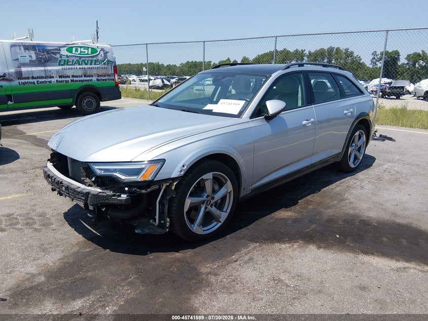 2022 Audi A6 allroad VIN WAU72BF21NN007544 IAAI salvage auction — FRONT END, Clear (South Carolina), sold $8,000 on 2026-09-09 (photo 2)