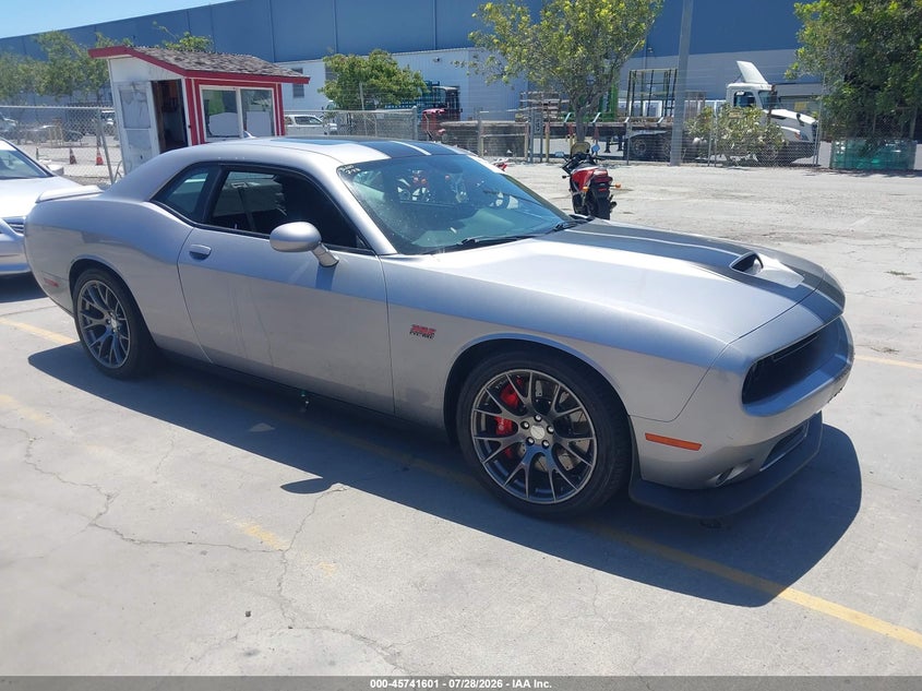 2016 Dodge Challenger VIN 2C3CDZDJ6GH164517 IAAI salvage auction — LEFT SIDE, Wait Title, sold $13,175 on 2026-08-31 (photo 1)