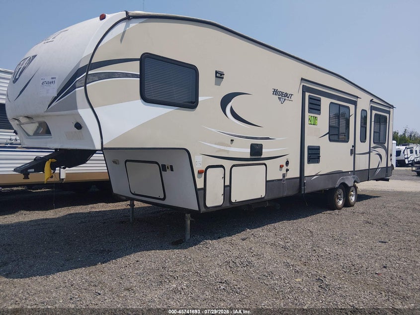 2016 Keystone Travel trailer VIN 4YDF31528G7208157 IAAI salvage auction — WATER/FLOOD, Salvage (Missouri), sold $1,700 on 2026-09-16 (photo 2)