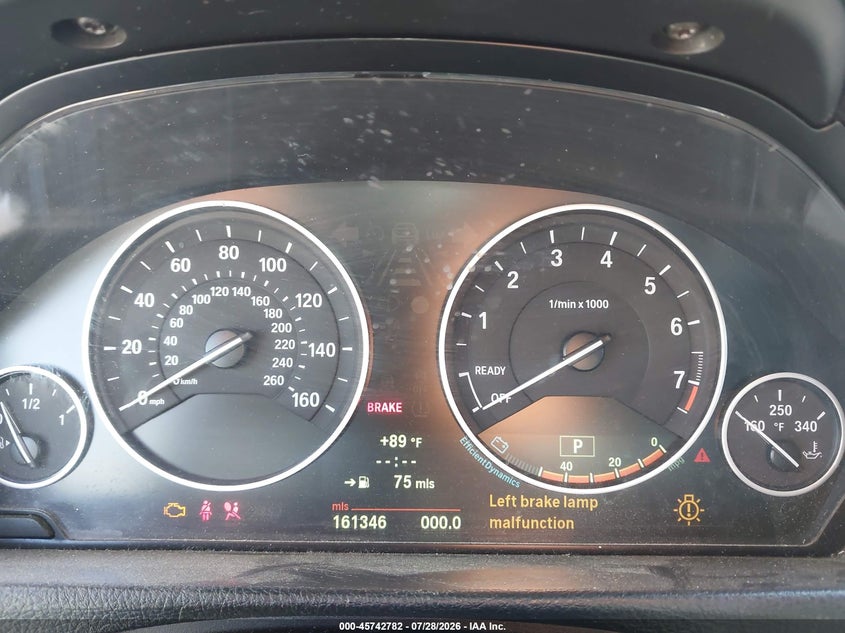 2013 BMW 3 series VIN WBA3C1G56DNR44192 IAAI salvage auction — NORMAL WEAR, Clear - Dealer Only (California), sold $375 on 2026-08-18 (photo 7)