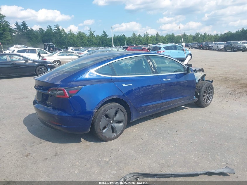 2020 Tesla Model 3 VIN 5YJ3E1EB9LF617448 IAAI salvage auction — FRONT END, Salvage Title, sold $2,800 on 2026-07-31 (photo 4)
