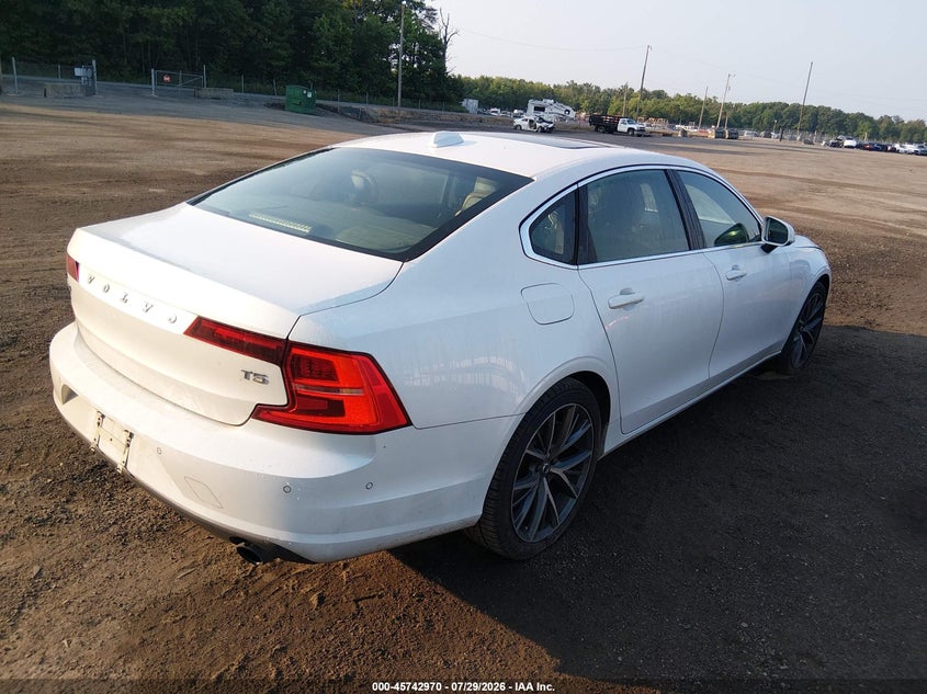 2018 Volvo S90 VIN LVY982AKXJP019510 IAAI salvage auction — LEFT SIDE, Salvage - Greater Than 75% (Maryland), sold $5,350 on 2026-09-16 (photo 4)