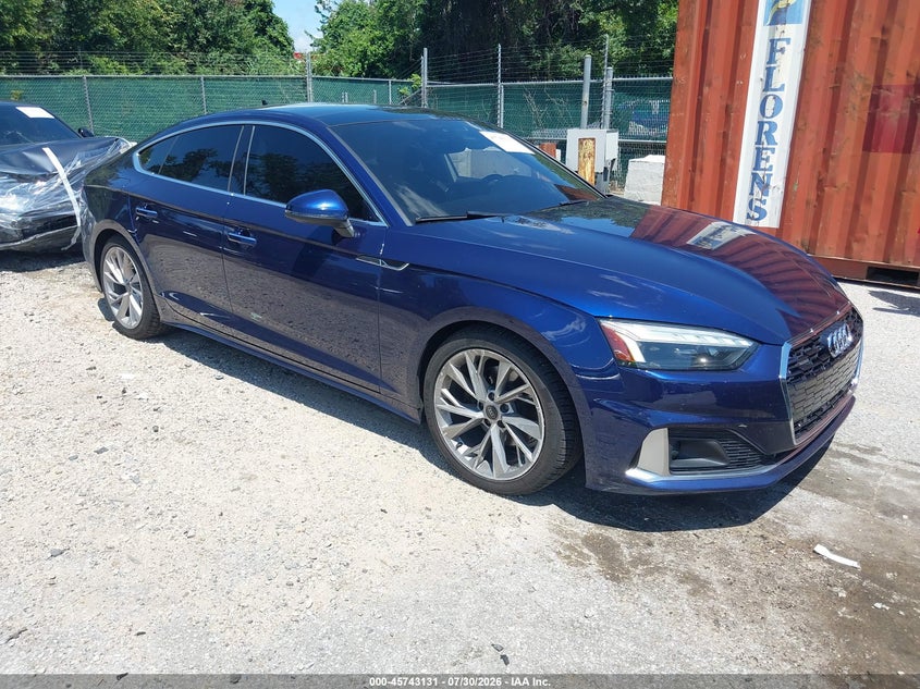 2021 Audi A5 VIN WAUCBCF54MA051137 — IAAI salvage auction photo
