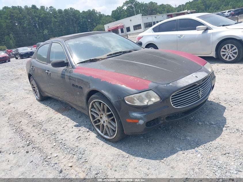 2007 Maserati Quattroporte VIN ZAMFE39A470031394 IAAI salvage auction — NORMAL WEAR, Clear (Georgia), sold $200 on 2026-08-11 (photo 1)