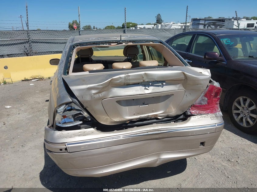2001 Mercedes-benz C class VIN WDBRF64J21F072990 IAAI salvage auction — REAR END, Salvage (California), sold $200 on 2026-08-20 (photo 6)