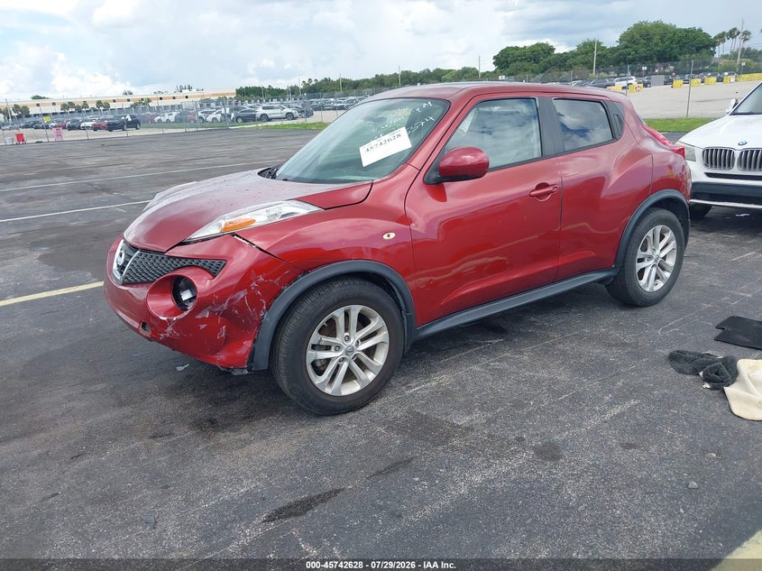 2014 Nissan Juke VIN JN8AF5MR2ET353374 IAAI salvage auction — LEFT FRONT, Salvage Title, sold $700 on 2026-08-18 (photo 2)