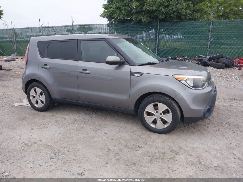 2014 Kia Soul VIN KNDJN2A28E7010615 IAAI salvage auction — NORMAL WEAR, Clear (Pennsylvania), sold $550 on 2026-07-31 (photo 1)