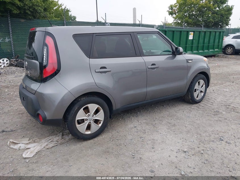 2014 Kia Soul VIN KNDJN2A28E7010615 IAAI salvage auction — NORMAL WEAR, Clear (Pennsylvania), sold $550 on 2026-07-31 (photo 4)