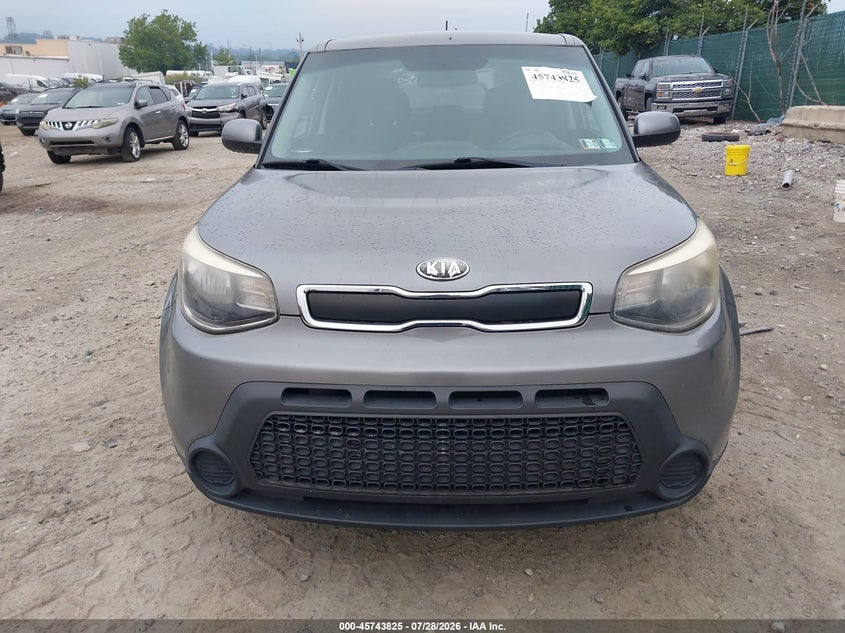 2014 Kia Soul VIN KNDJN2A28E7010615 IAAI salvage auction — NORMAL WEAR, Clear (Pennsylvania), sold $550 on 2026-07-31 (photo 6)