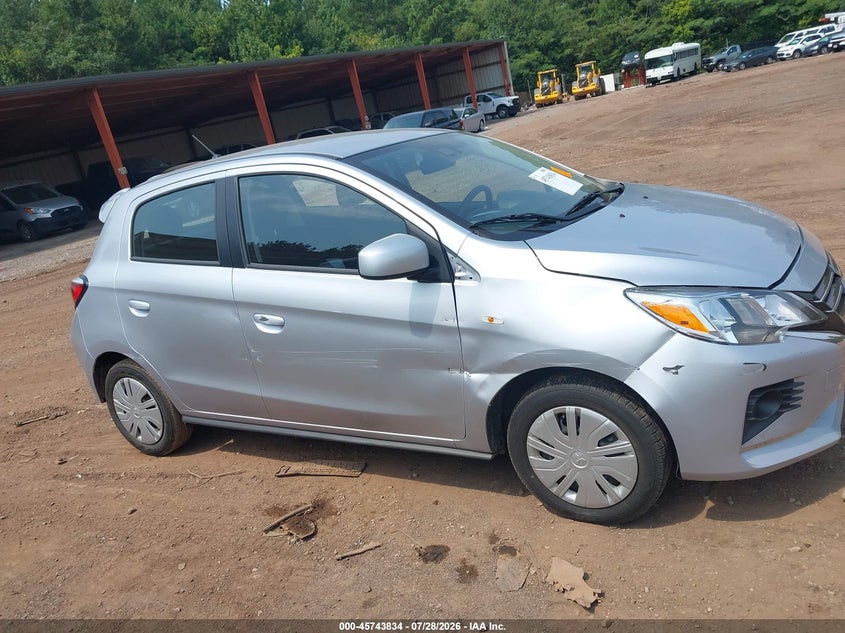 2024 Mitsubishi Mirage VIN ML32AUHJ8RH028186 IAAI salvage auction — SIDE, Enterprise Vehicles Clear Only (Florida), sold $7,350 on 2026-08-05 (photo 6)
