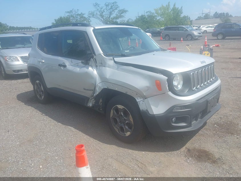 2015 Jeep Renegade VIN ZACCJBBH8FPB99066 IAAI salvage auction — NORMAL WEAR, Clear (New Jersey), sold $450 on 2026-08-18 (photo 1)