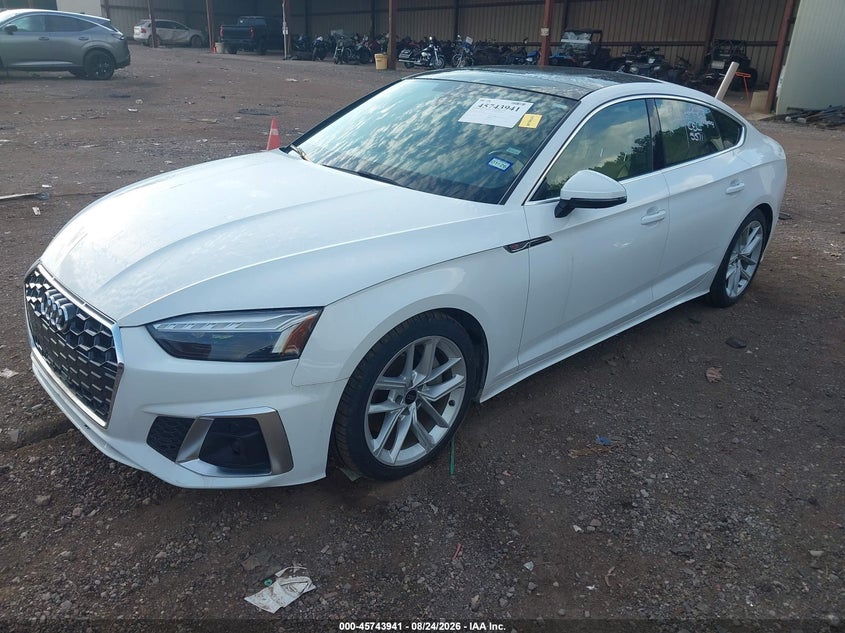 2024 Audi A5 VIN WAUFACF59RA053876 IAAI salvage auction — NORMAL WEAR, Enterprise Vehicles Clear Only (Texas), sold $19,200 on 2026-09-02 (photo 2)