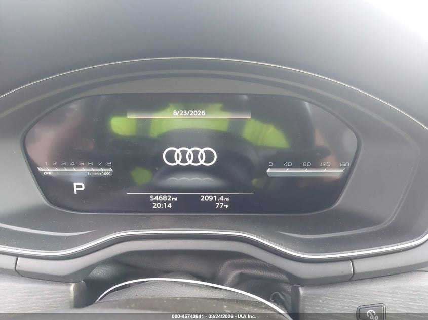2024 Audi A5 VIN WAUFACF59RA053876 IAAI salvage auction — NORMAL WEAR, Enterprise Vehicles Clear Only (Texas), sold $19,200 on 2026-09-02 (photo 7)