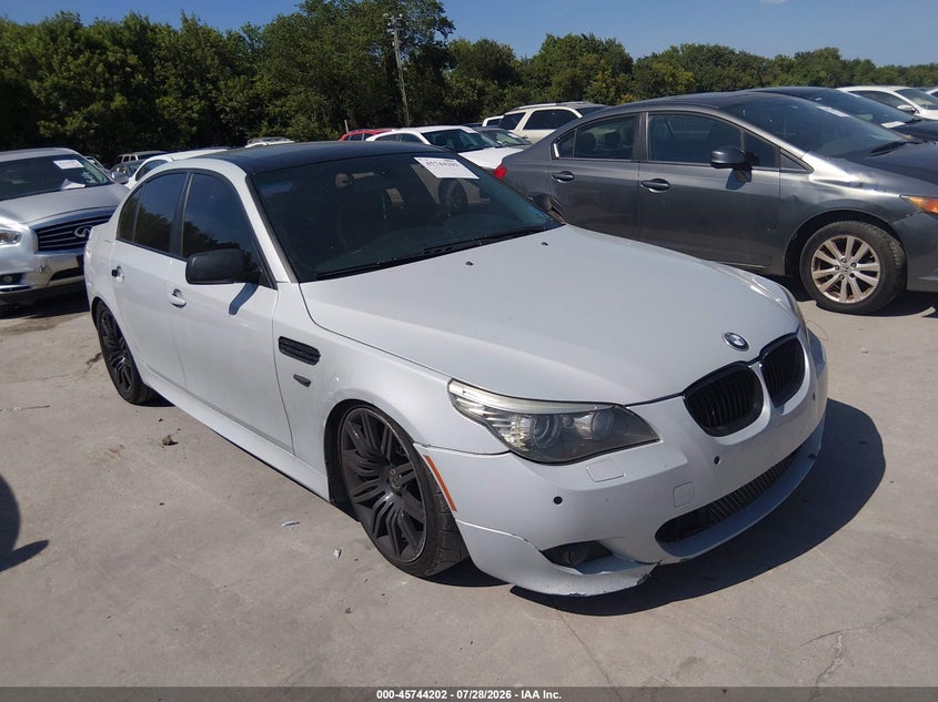 2008 BMW 5 series VIN WBANW53508CT53967 IAAI salvage auction — LEFT REAR, Original (Texas), sold $1,150 on 2026-08-03 (photo 1)