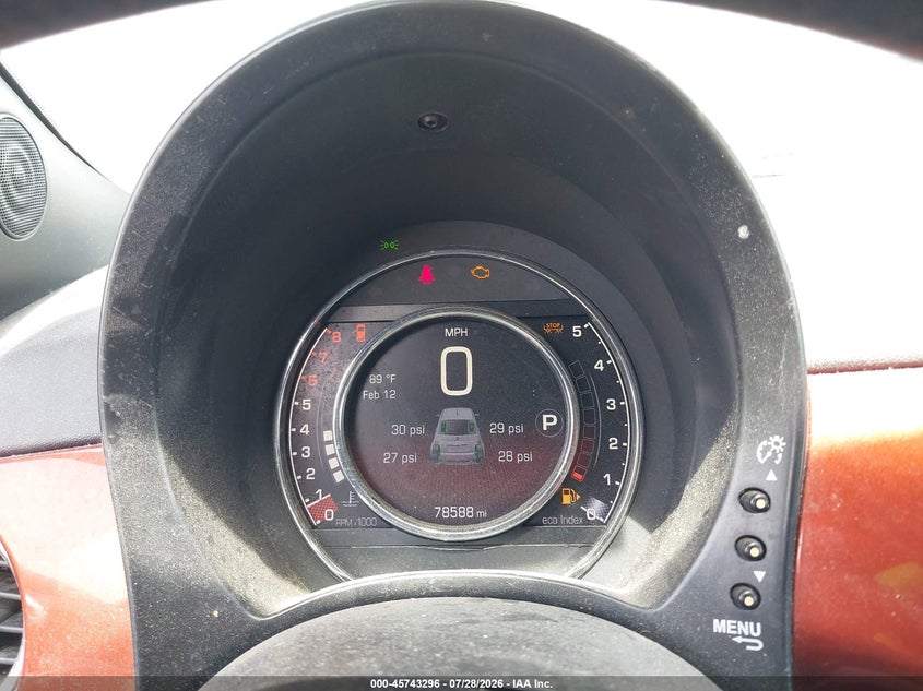 2015 Fiat 500 VIN 3C3CFFBR7FT663396 IAAI salvage auction — NORMAL WEAR, Clear - Public Restricted (Oklahoma), sold $750 on 2026-08-11 (photo 7)