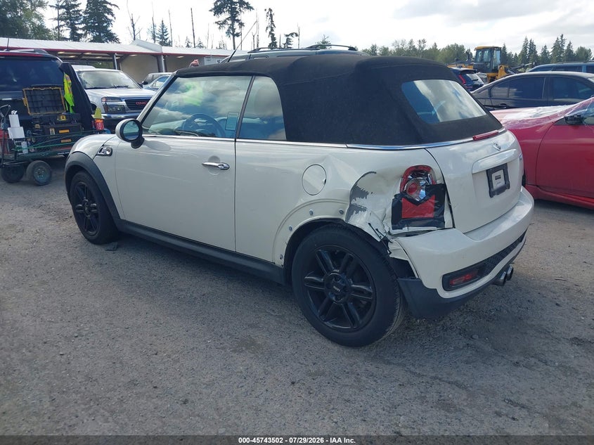 2012 Mini Cooper VIN WMWZP3C51CT250357 IAAI salvage auction — NORMAL WEAR, Clear (Washington), sold $600 on 2026-08-05 (photo 3)