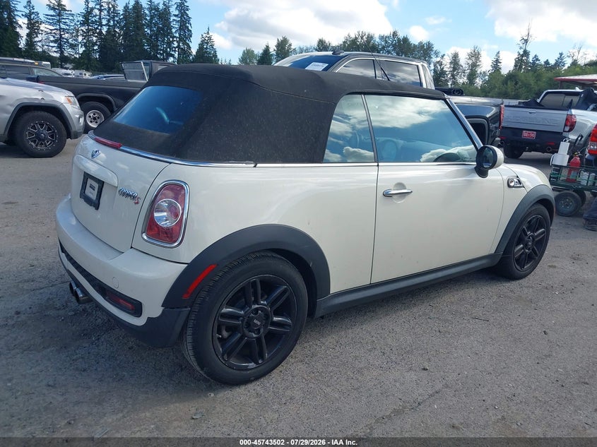 2012 Mini Cooper VIN WMWZP3C51CT250357 IAAI salvage auction — NORMAL WEAR, Clear (Washington), sold $600 on 2026-08-05 (photo 4)