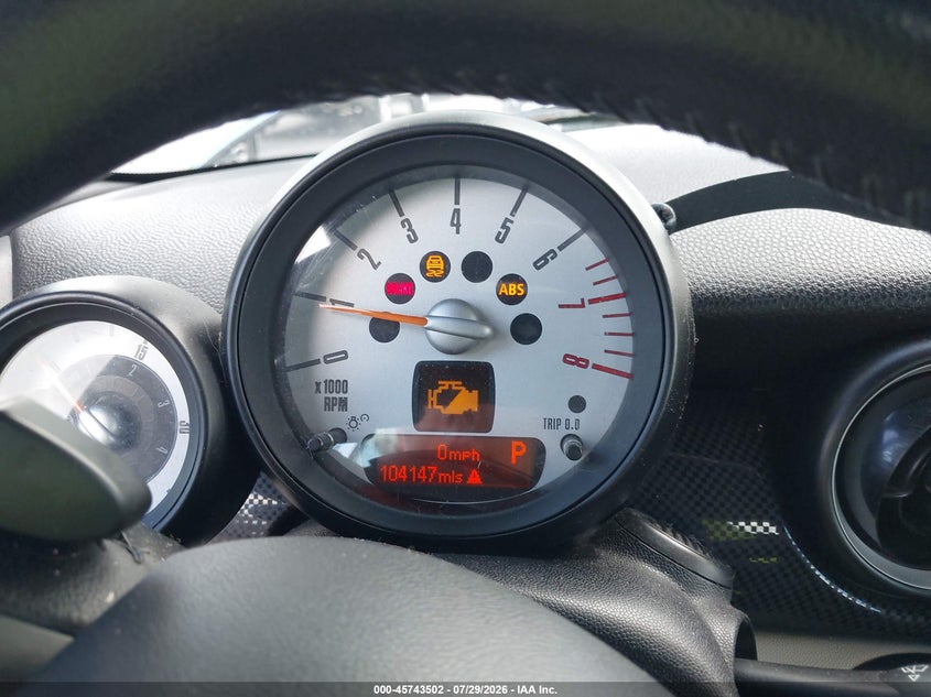 2012 Mini Cooper VIN WMWZP3C51CT250357 IAAI salvage auction — NORMAL WEAR, Clear (Washington), sold $600 on 2026-08-05 (photo 7)