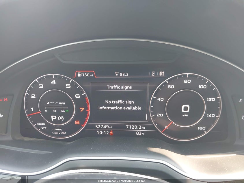 2017 Audi Q7 VIN WA1VAAF79HD015799 IAAI salvage auction — RIGHT FRONT, Salvage Title, sold $7,400 on 2026-08-27 (photo 7)